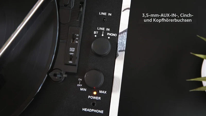 Victrola Journey Bluetooth Kofferplattenspieler mit DREI Abspielgeschwindigkeiten | Schwarz | VSC-55