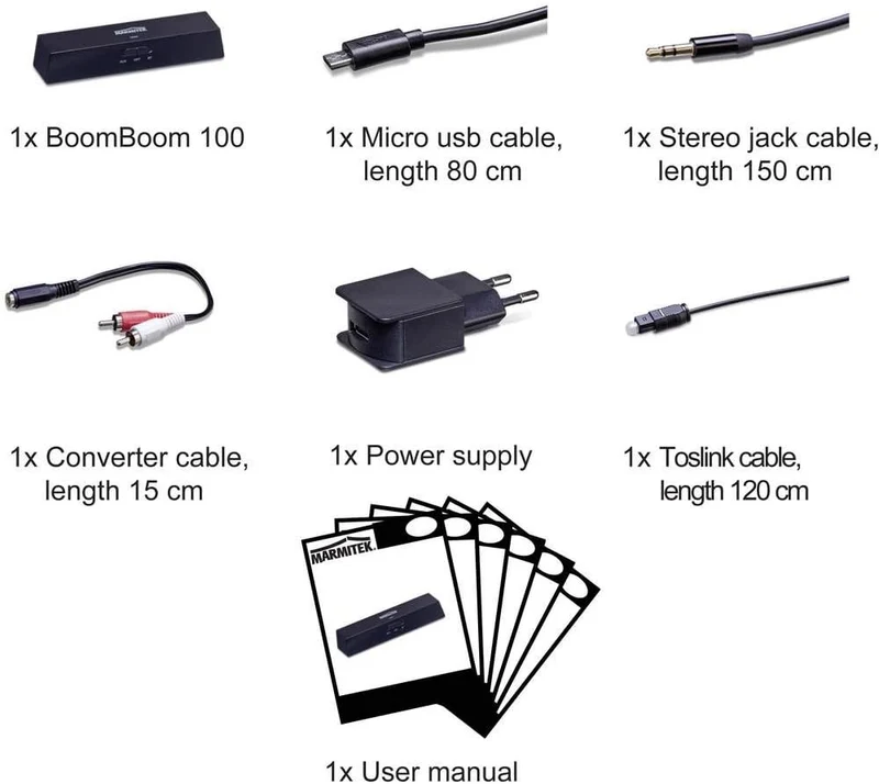 Audio Empfänger und Sender - Marmitek BoomBoom 100 - Bluetooth - 2 in 1 - AAC, aptX & aptX Low Laten