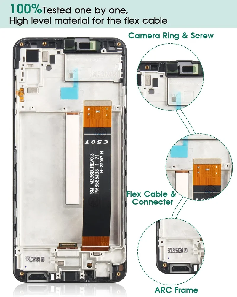 AMOLED für Samsung Galaxy M33 Bildschirm Ersatz für Samsung M33 LCD Display für SM-M336B SM-M336BU D