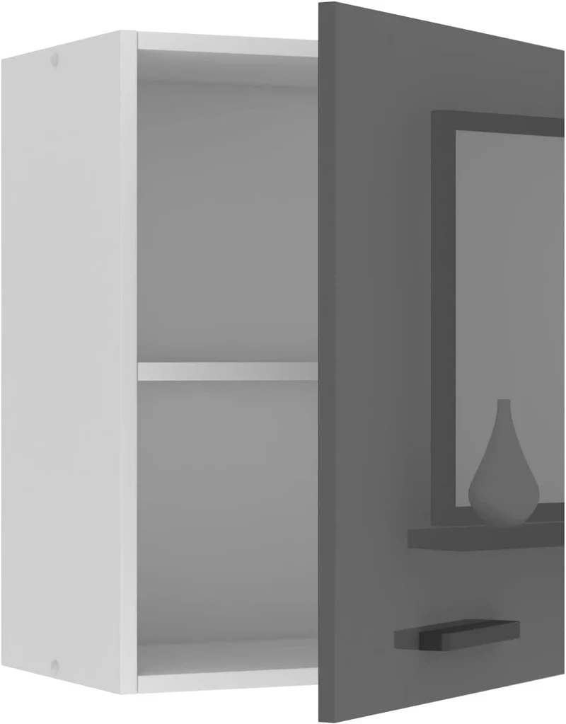Belini Hängeschrank Küche, Küchenschränke SG. Breite 45 cm. Oberschrank mit 1 Tür, Küchenhängeschrän