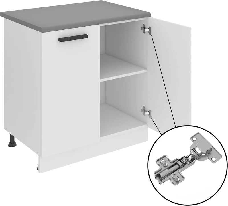 Belini Hängeschrank Küche, Küchenschränke SG. Breite 45 cm. Oberschrank mit 1 Tür, Küchenhängeschrän