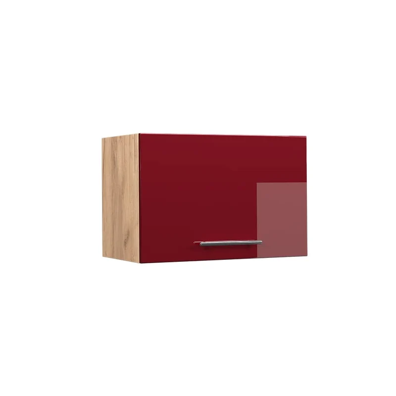 Vicco Hängeschrank Fame-Line, Bordeaux Hochglanz/Goldkraft Eiche, 60 cm Flach Hängeschrank 60 cm fla