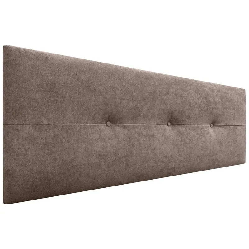 DHOME Kopfteil aus Kunstleder oder Stoff AQUALINE Pro Kopfteil Polsterkopfteil Luxusbett (Stoff Brau