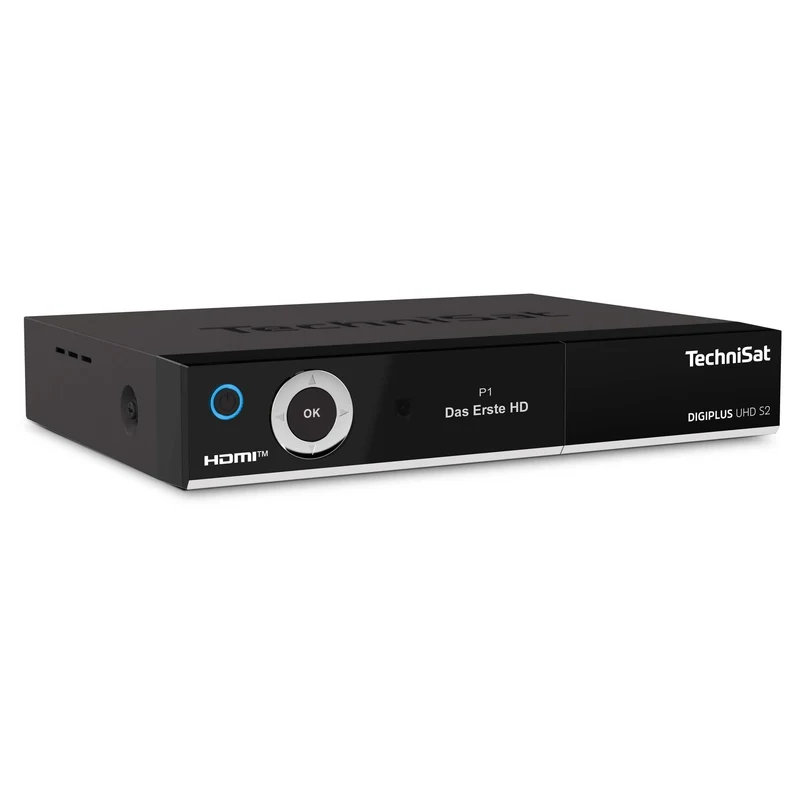 TechniSat DIGIPLUS UHD S2-4K Sat Receiver mit alphanumerischem Display und Twin Tuner (DVB-S/DVB-S2,