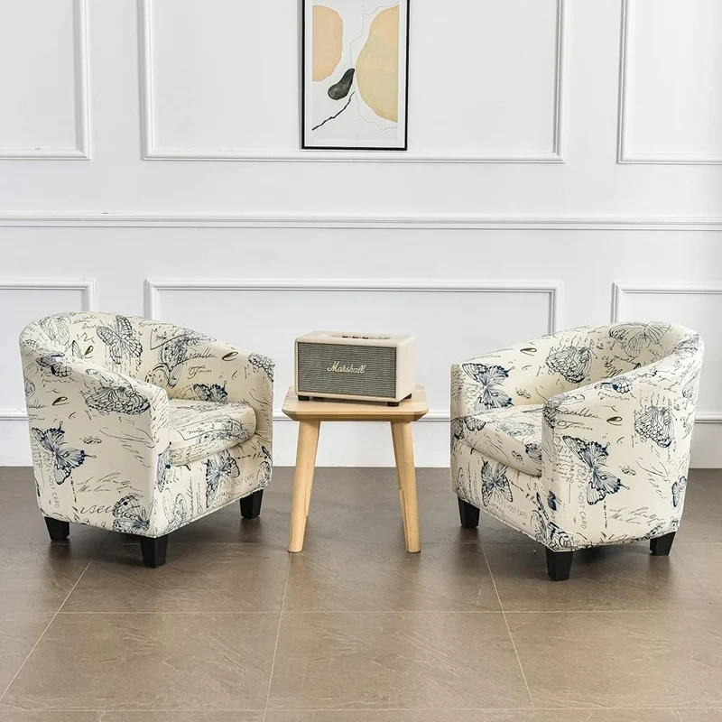 CHNSHOME Sesselbezug cocktailsessel sesselhusse tullsta sesselbezug Clubsessel Sesselüberwurf 2 Stüc