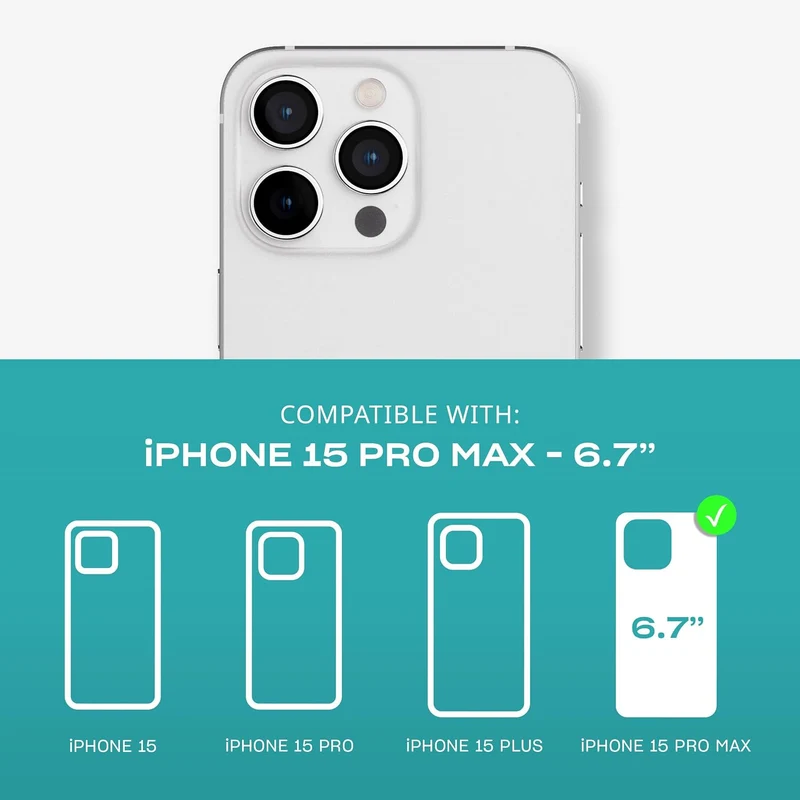 tech21 Evo Clear Hülle für iPhone 15 Pro Max – Aufprallschutz – transparent farblos, farblos