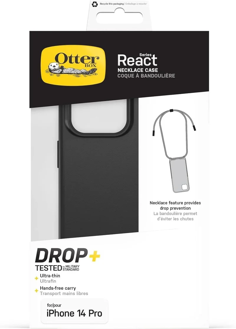OtterBox React Necklace Hülle mit MagSafe für iPhone 14 Pro, ultraschlanke, schützende Hülle mit Ver