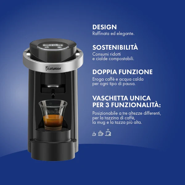 Bluemoon ESE Pad Espresso Maschine - Die Borbone Edition