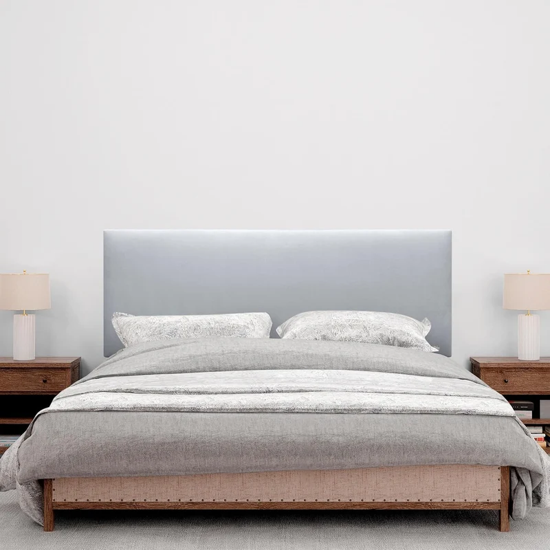 DHOME Kopfteil aus Kunstleder oder Stoff AQUALINE Glattes gepolstertes Kopfteil Luxusbett Kopfteil (