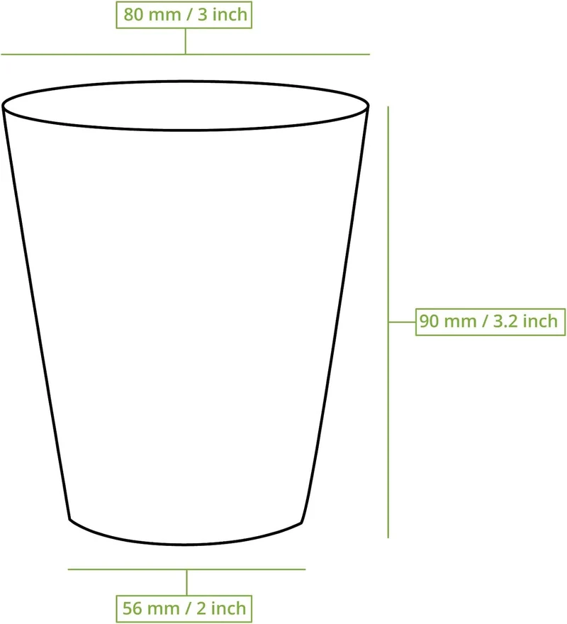 BIOZOYG Recycelbare Pappbecher Kaffee weiss mit EcoUp© Icon I 250 Coffee To go Einwegbecher biologis