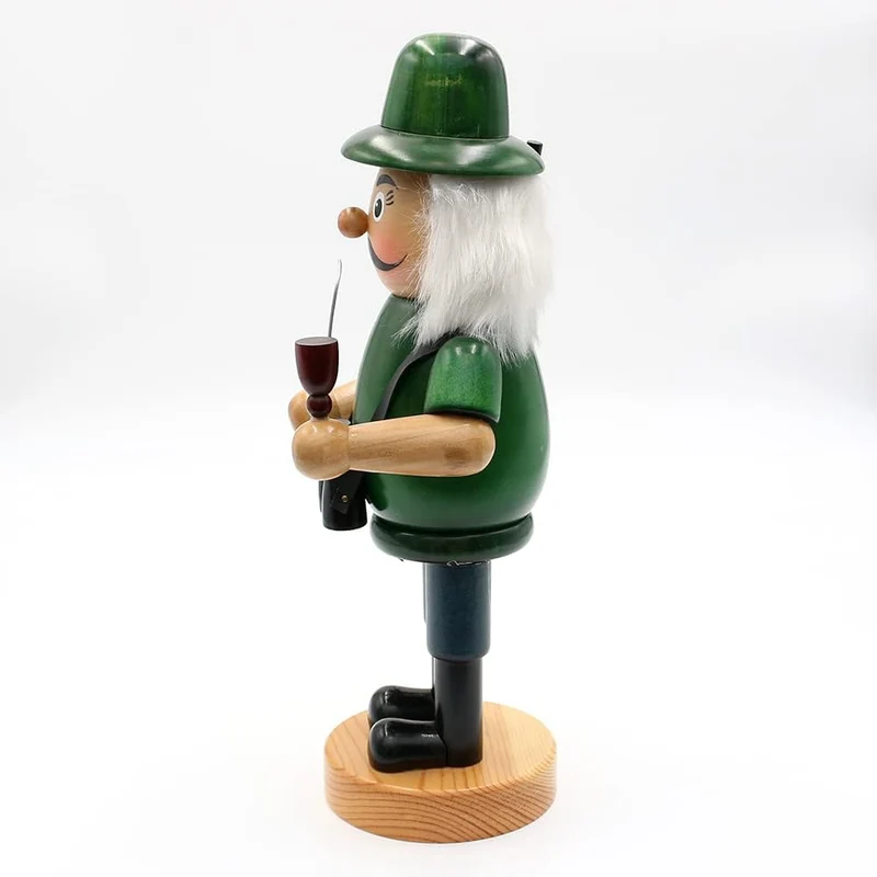 Dekohelden24 Lustiges Räuchermännchen als Jäger, ca. 24 cm, Holz, Jäger
