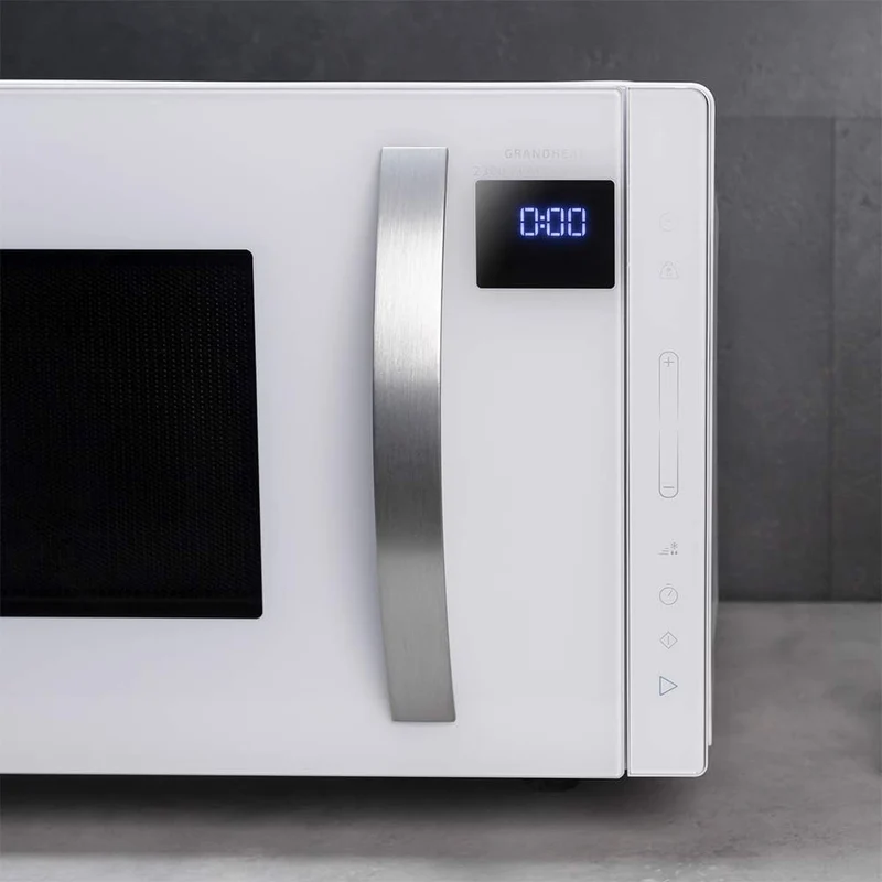 Cecotec Mikrowelle ohne Platte GrandHeat 2300 Flatbed Touch White. Fassungsvermögen 23 Liter, Leistu