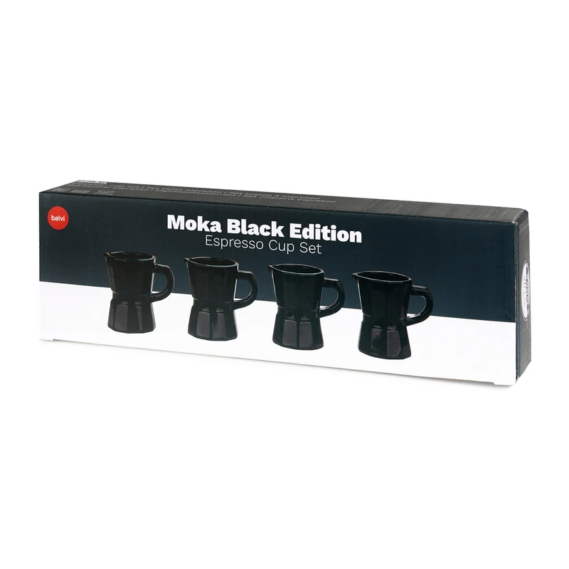 Moka Black Espresso Cup Set
