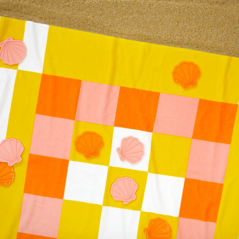 Tic Tac Toe Beach Game Towel