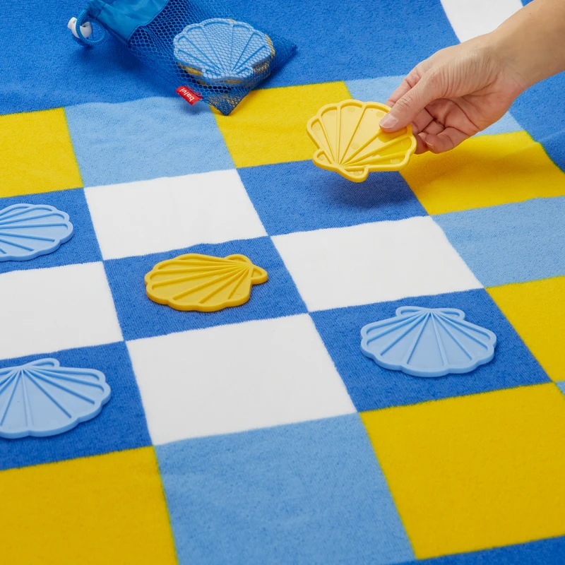 Tic Tac Toe Beach Game Towel