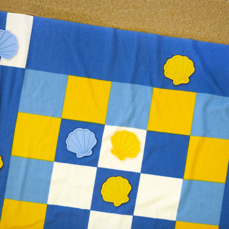 Tic Tac Toe Beach Game Towel