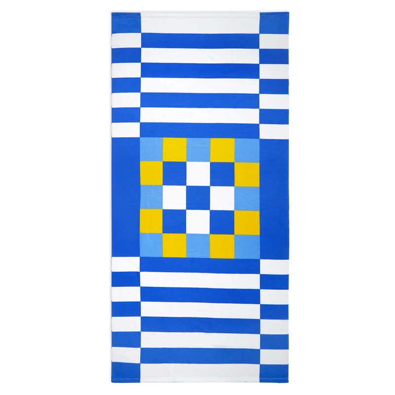 Tic Tac Toe Beach Game Towel