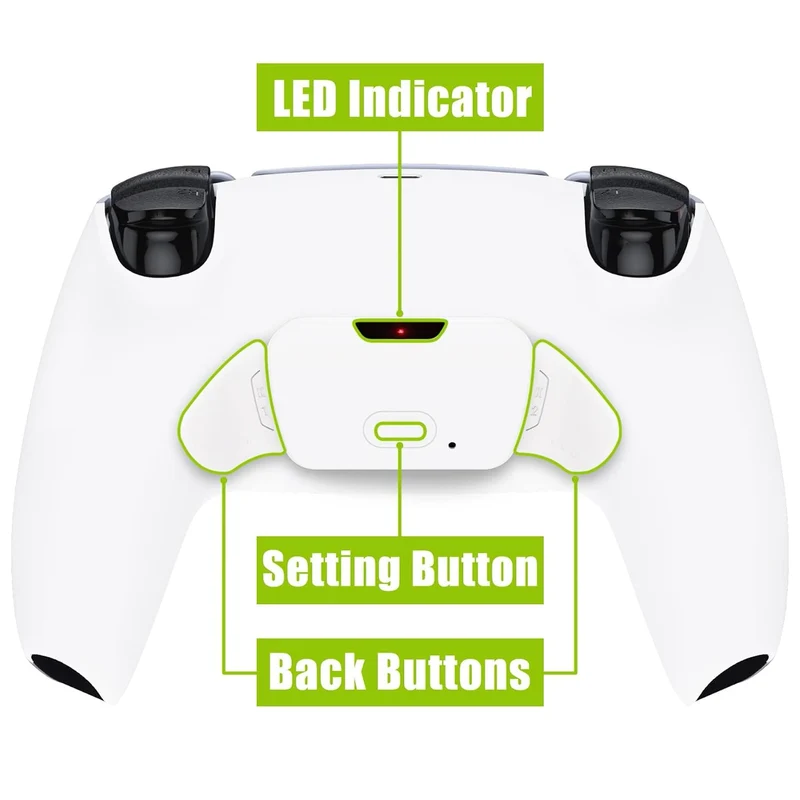 eXtremeRate Programmierbares Rise Remap Kit für ps5 Controller BDM-030/040, Remap Platine & Rückseit