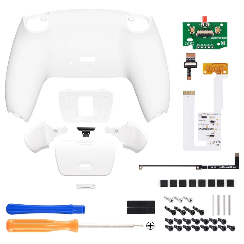 eXtremeRate Programmierbares Rise Remap Kit für ps5 Controller BDM-030/040, Remap Platine & Rückseit