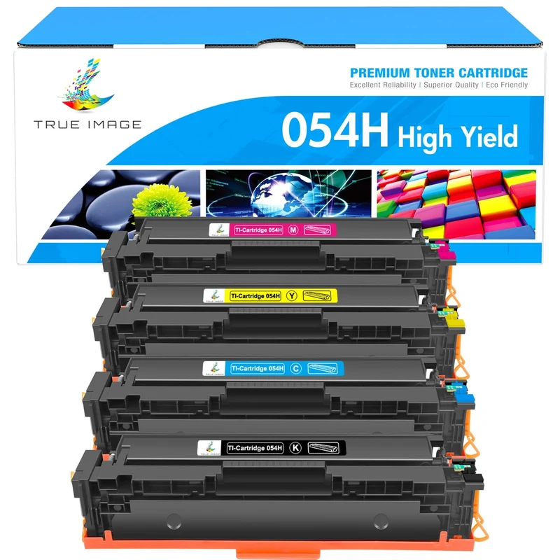 TRUE IMAGE Kompatibel Tonerkartusche als Ersatz für Canon 054H 054 Toner i-SENSYS MF645Cx MF643Cdw M