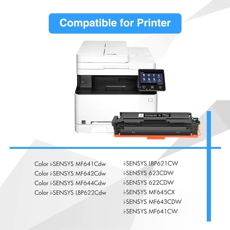 TRUE IMAGE Kompatibel Tonerkartusche als Ersatz für Canon 054H 054 Toner i-SENSYS MF645Cx MF643Cdw M