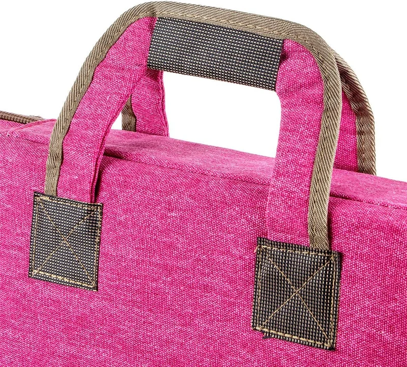 Transon Art Portfolio Case Artist Rucksack Canvas Bag Magenta, Magenta