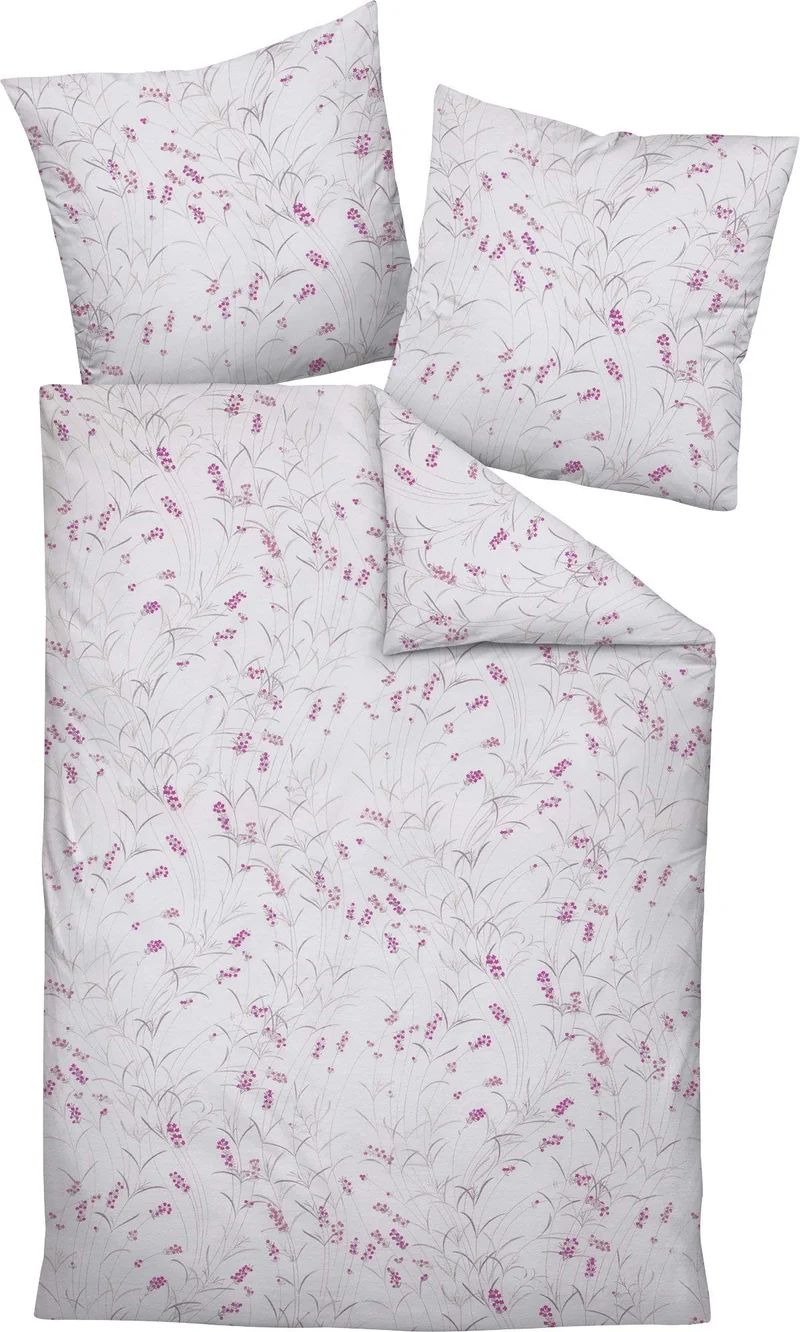Janine Design Mako-Soft-Seersucker Bettwäsche Tango 20070 rot Fuchsia 1 Bettbezug 155 x 220 cm + 1 K
