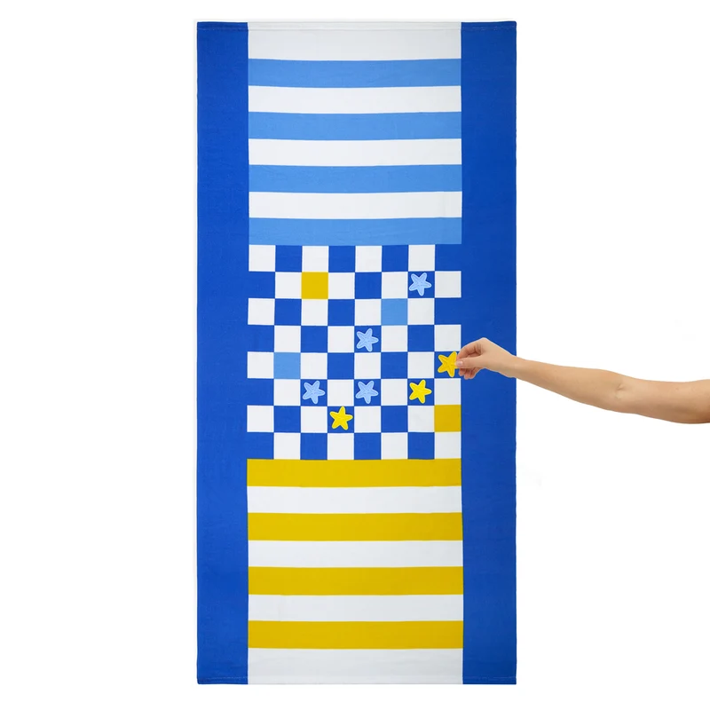 Checkers Beach Game Towel