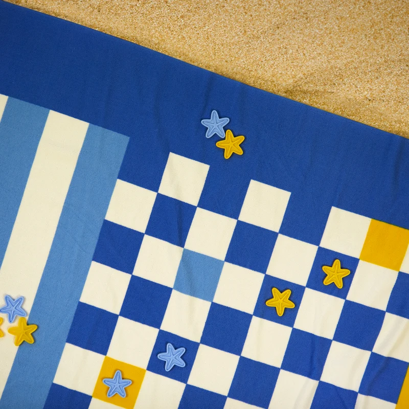 Checkers Beach Game Towel