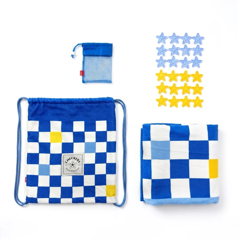 Checkers Beach Game Towel