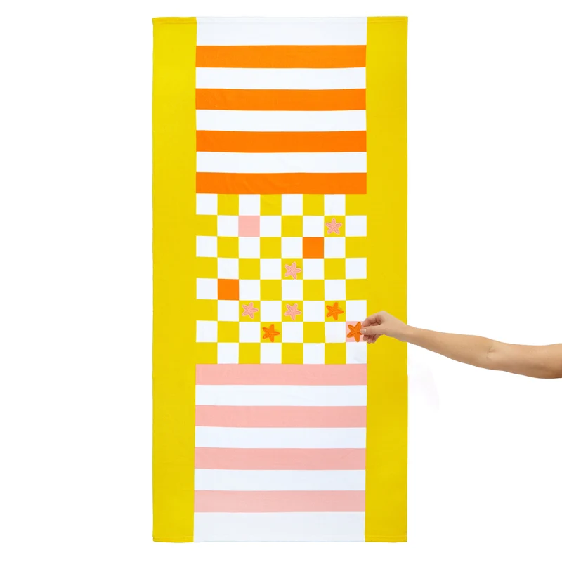 Checkers Beach Game Towel