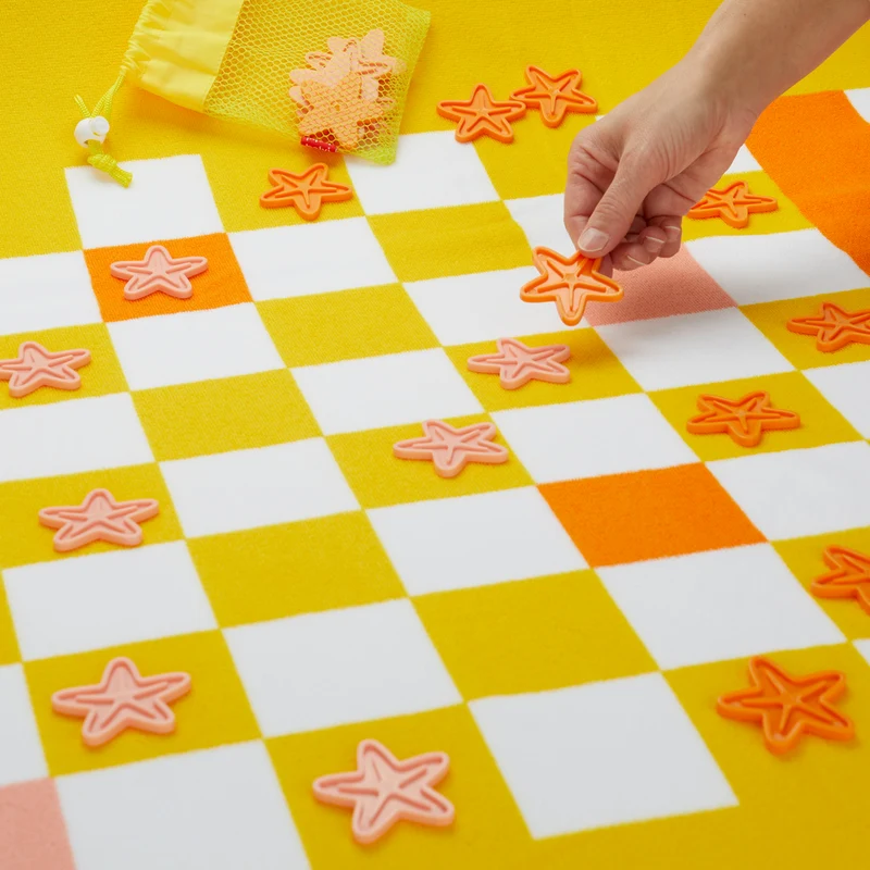 Checkers Beach Game Towel