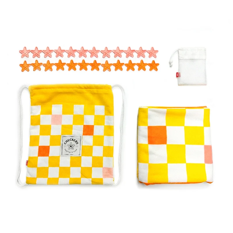 Checkers Beach Game Towel