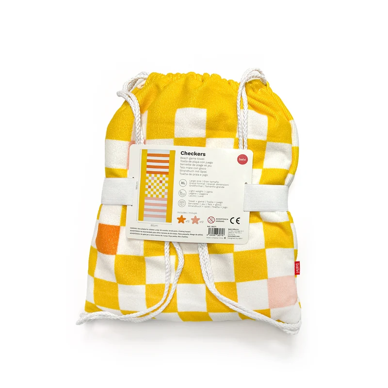 Checkers Beach Game Towel