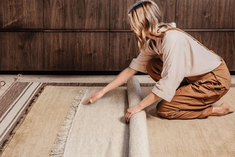 RugVista, Kelim Loom, Teppich, Kurzflor Teppich, ∅ 150 cm, Rund, Moderner Kelim Teppich, Wolle, Flur