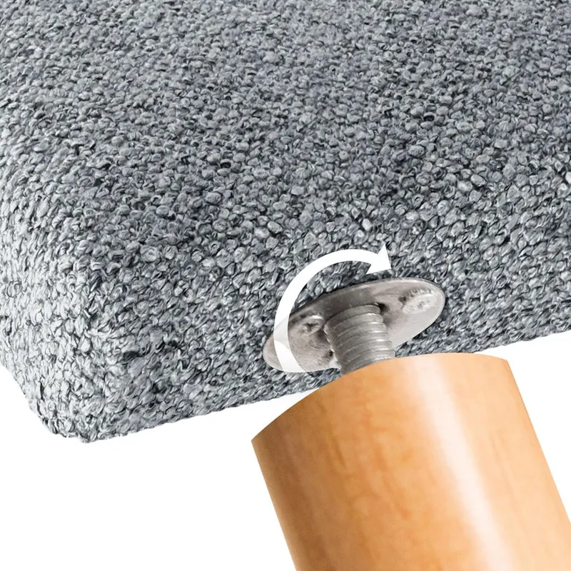 DHOME Kunstleder oder Acualine Stoff Kopfteil einfarbig mit Knöpfen gepolstert HIGH Range Luxus Bett
