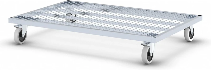 kaiserkraft | Stahl-Rollplatte | LxBxH 1200 x 800 x 190 mm | Gewicht 19 |1 kg
