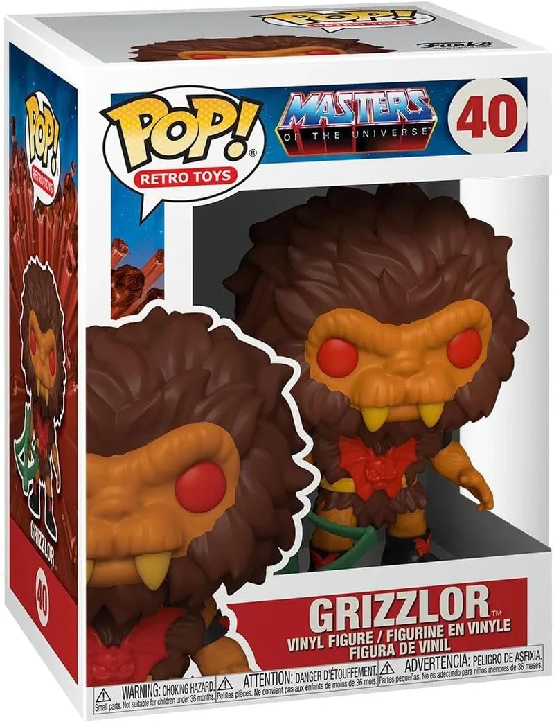 POP Retro Toys: Masters of the Universe Grizzlor Funko Vinyl-Figur (geb ndelt mit kompatibler Box-Sc