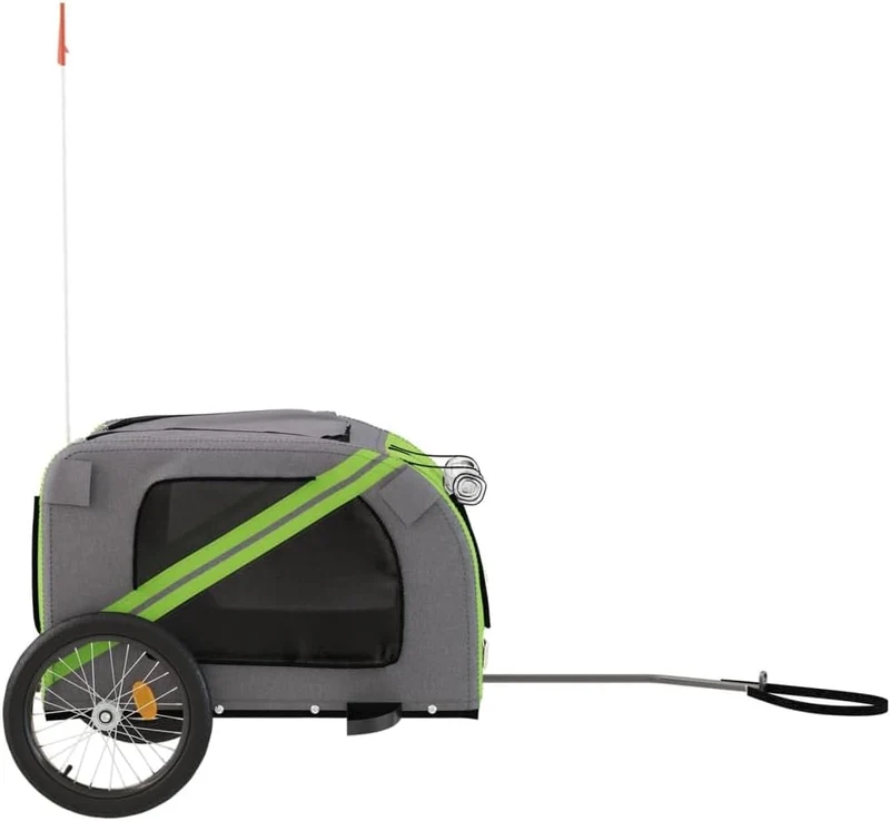 Tidyard Fahrradanhänger für Hunde, Hundeanhänger für Fahrrad, Hundeanhänger für Fahrrad 45 kg, Hunde