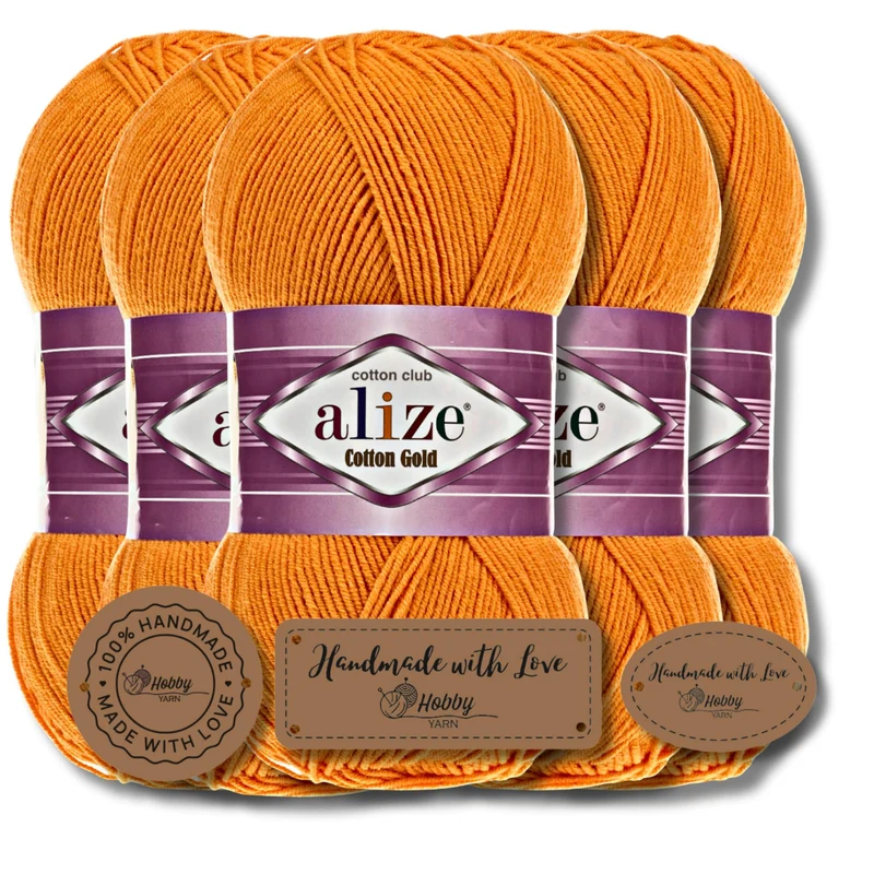 Alize 5x 100g Cotton Gold Batik Türkische Premium Wolle Baumwolle und Acryl Handstrickgarne Garn Yar
