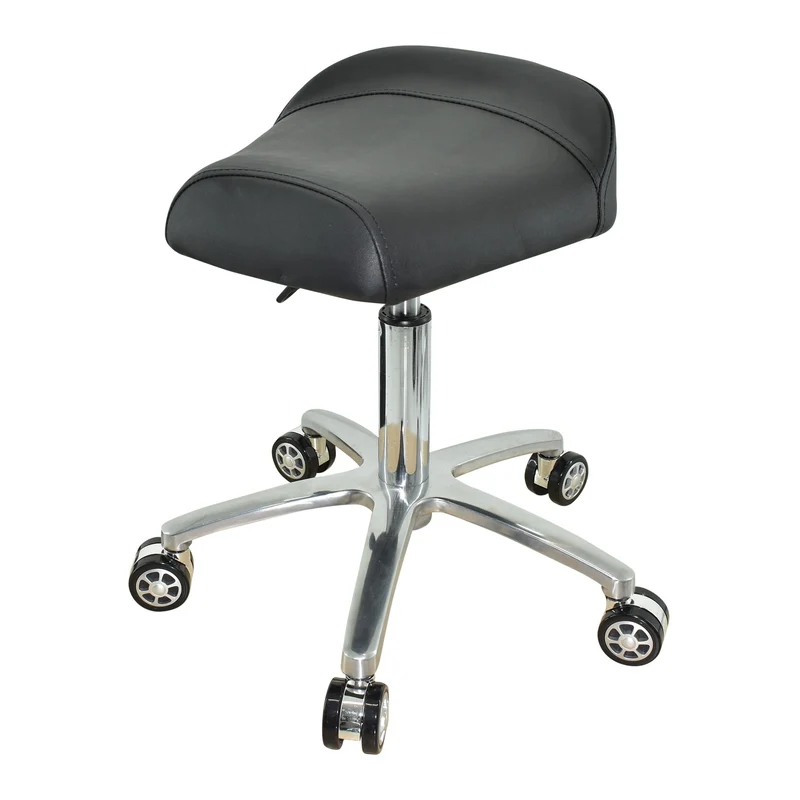 VAKON SALON - Breitsitz Arbeitshocker auf Rollen, höhenverstellbar von 50-65 cm - Drehhocker, Rollho