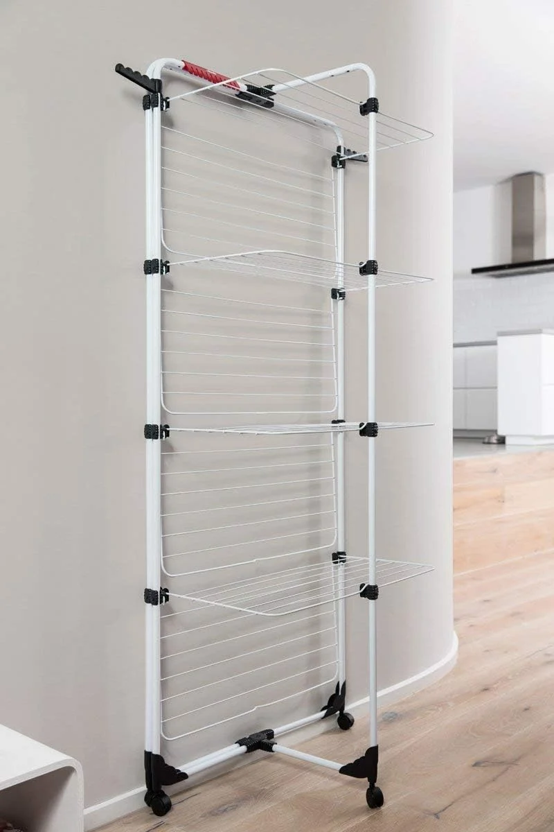 Vileda Mixer, 4 Clothes Airer, 40m Line Length, 4 Tier, 4 Wash Loads, Flex Joint, Rollable, 71,5 x 1
