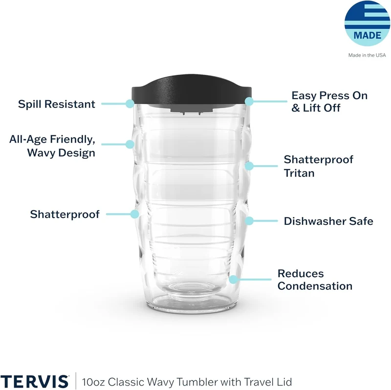Tervis Marvel Spider Man Spidey and Friends Made in USA Double Walled Insulated Tumbler, 10oz Wavy,