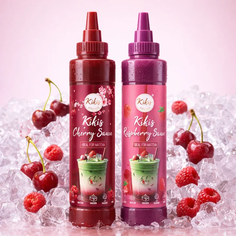 Kikis Raspberrysauce - Ideal für Matcha und Desserts 750ml