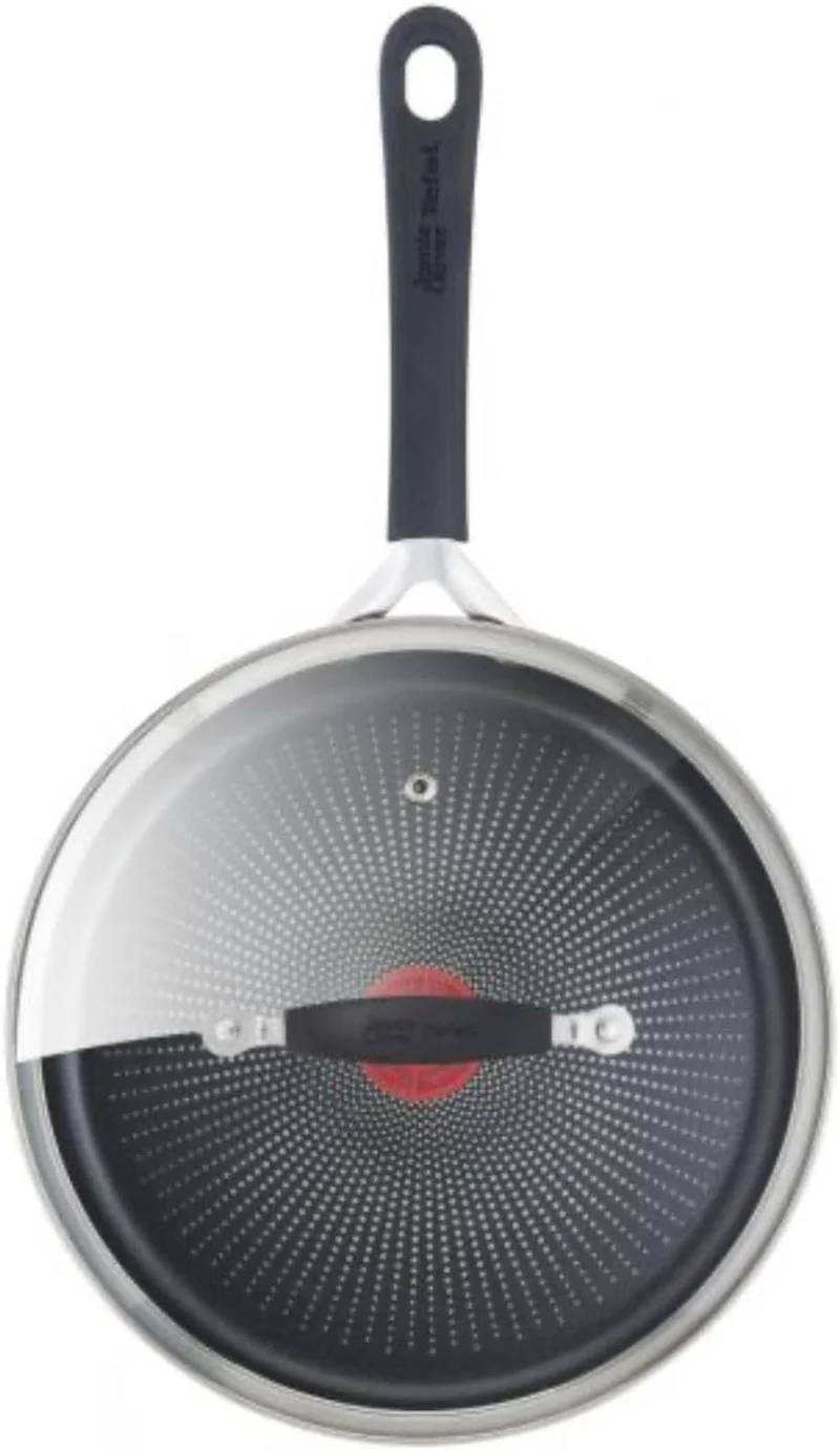 TEFAL Compatible - Jamie Oliver - Quick & Easy SS Sautepan 25 cm + Lid (E3033344)