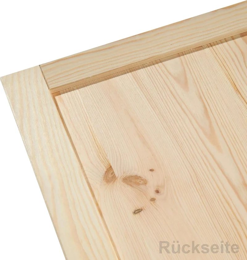 Kassettentür Schranktür Holz RUSTIKAL | 69 x 39,4 cm 4-er Pack Set | unbehandelte Holztür aus Kiefer