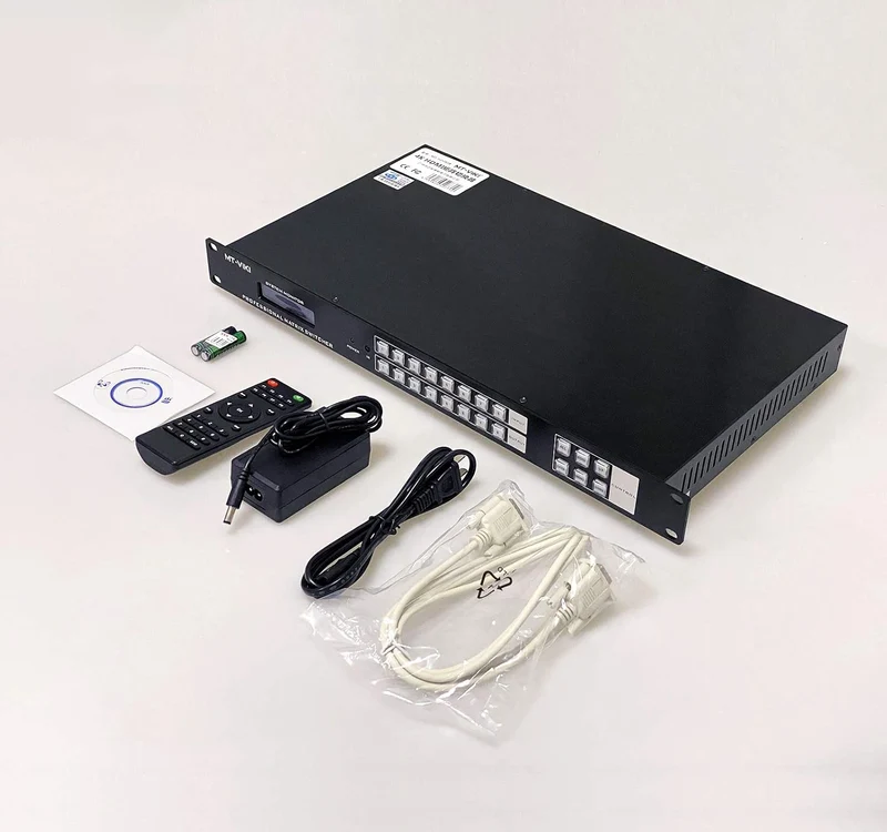 MT-VIKI 4K HDMI Matrix Switch 8x8 mit Web-Control Rackmount Splitter und Switch IR-Fernbedienung RS-