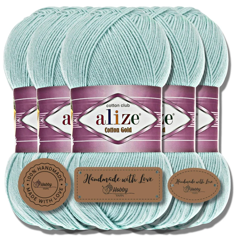 Alize 5x 100g Cotton Gold Batik Türkische Premium Wolle Baumwolle und Acryl Handstrickgarne Garn Yar