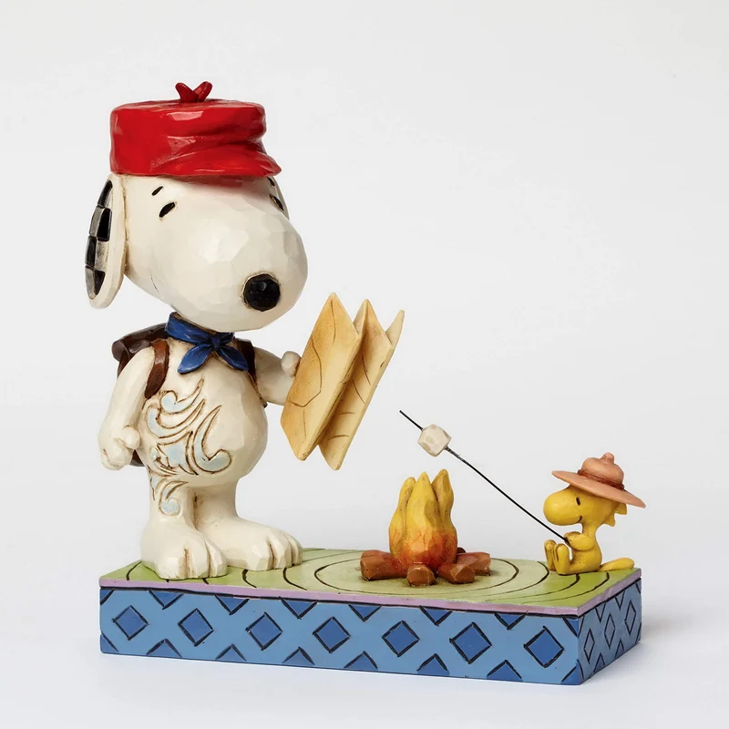 Peanuts by Jim Shore Campfire Friends (Snoopy & Woodstock) "Campfire Friends" (Freunde am Lagerfeuer