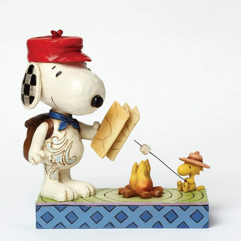 Peanuts by Jim Shore Campfire Friends (Snoopy & Woodstock) "Campfire Friends" (Freunde am Lagerfeuer